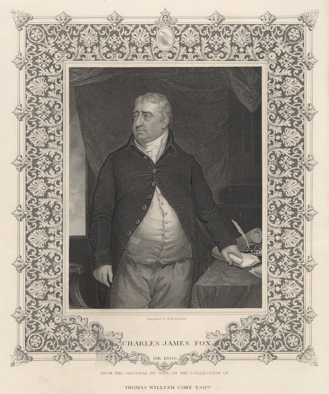 Charles James Fox (metszet) alkotó: John Opie