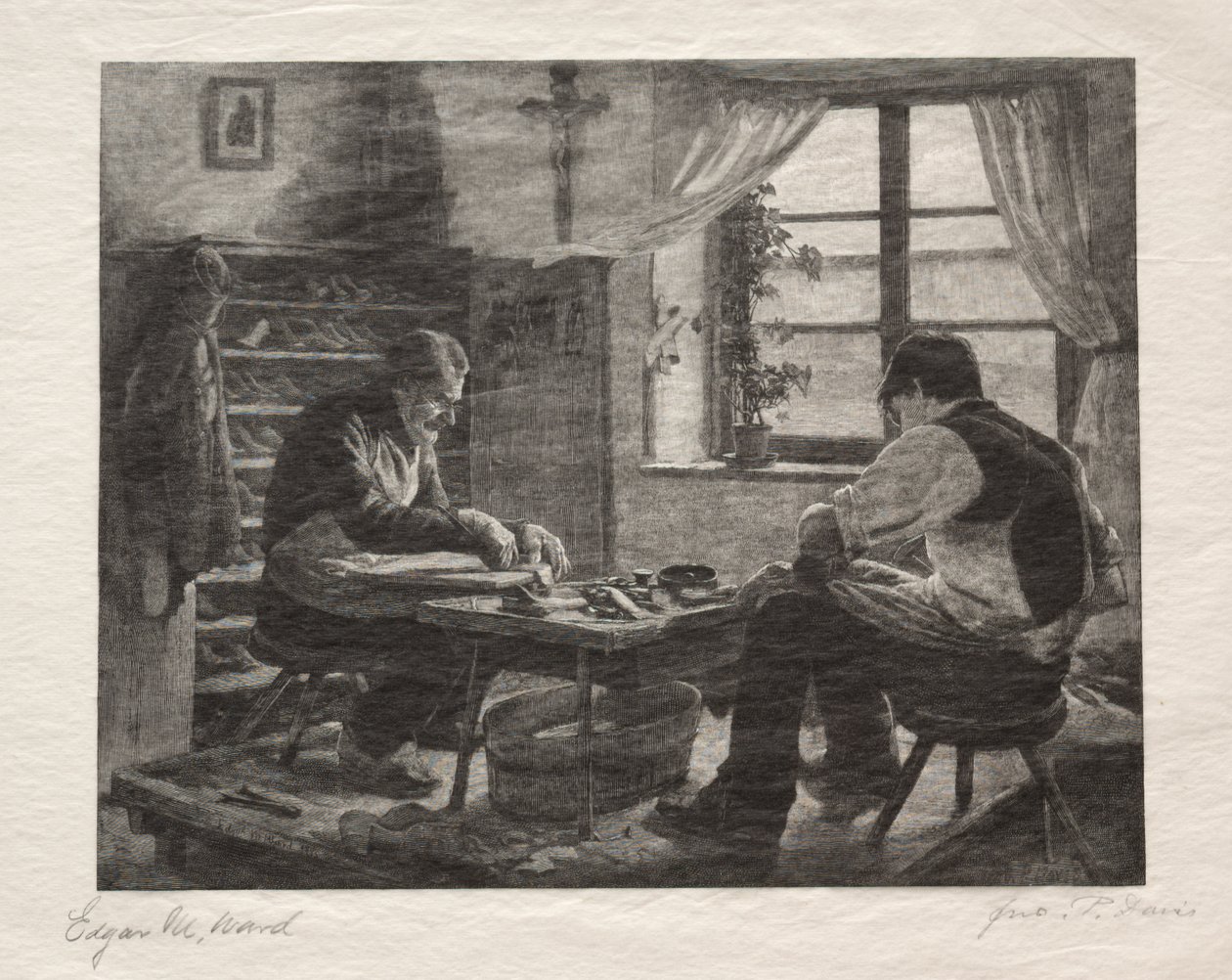 A Cobblers, 1887. alkotó: John Parker Davis