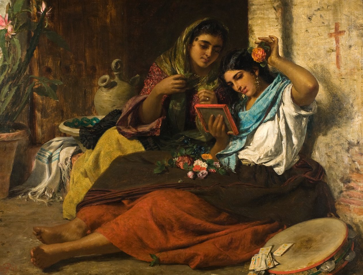 Rózsa a hajában alkotó: John Phillip