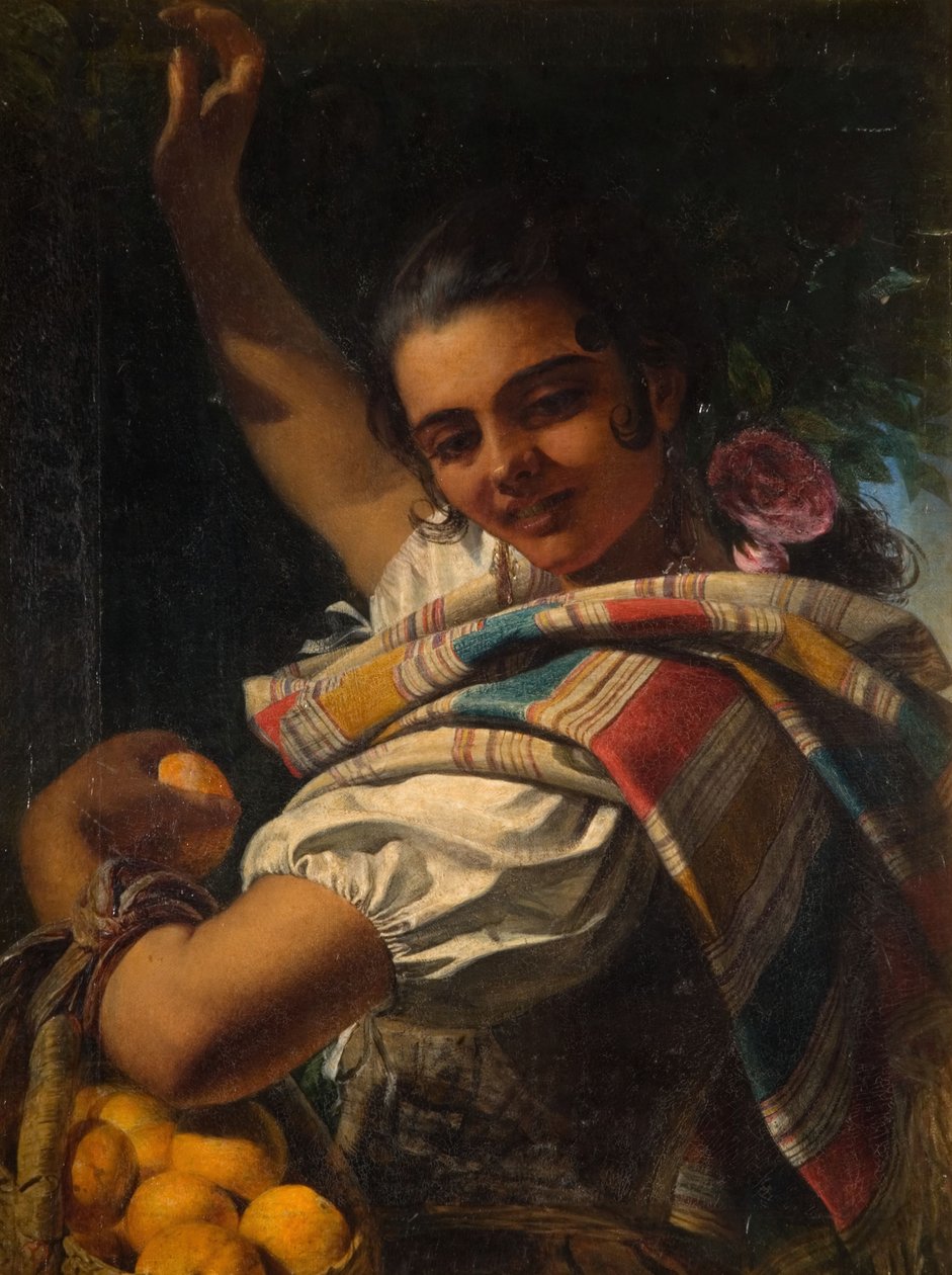 A narancsos lány, 1854. alkotó: John Phillip