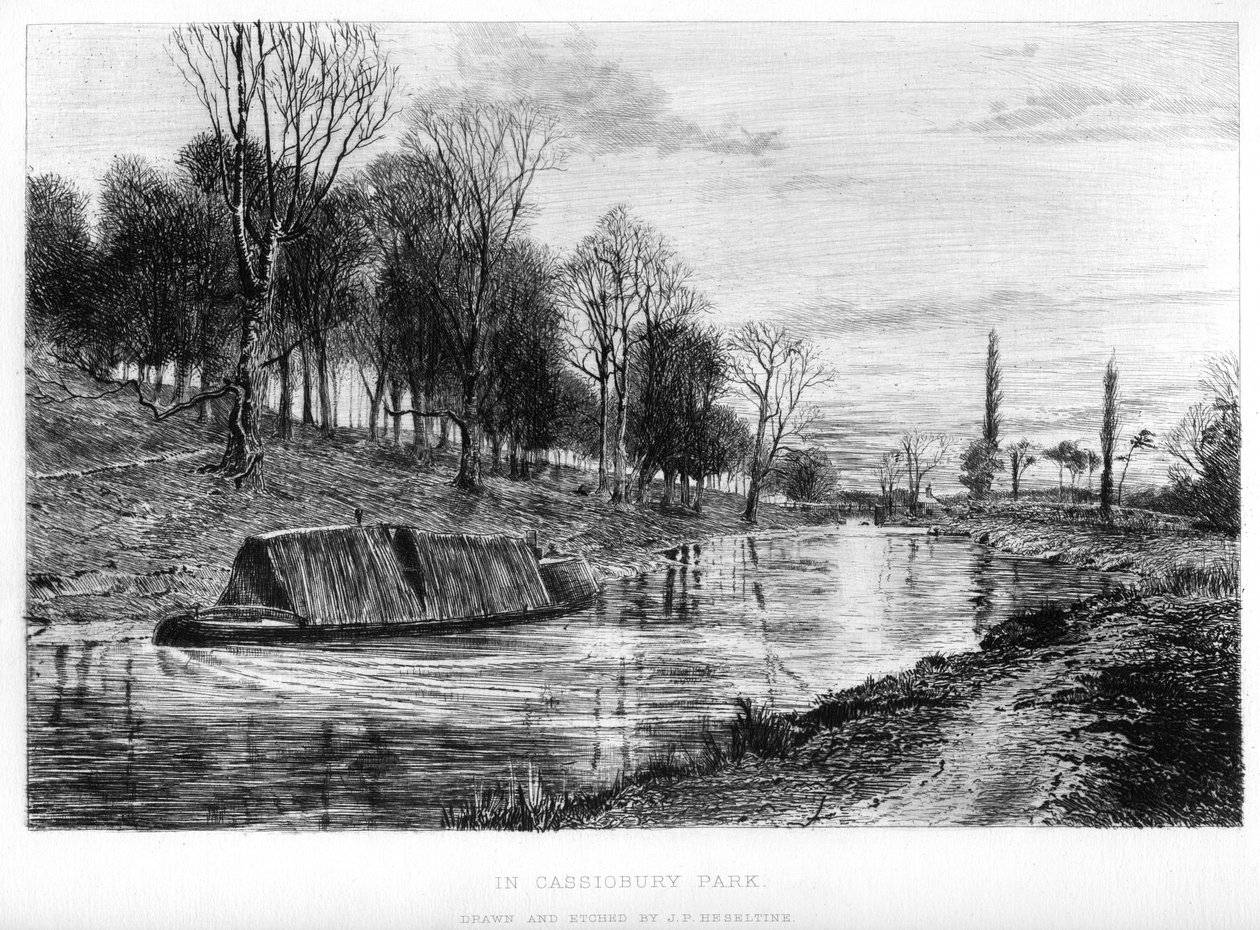 A Cassiobury Parkban, a XIX. alkotó: John Postle Heseltine