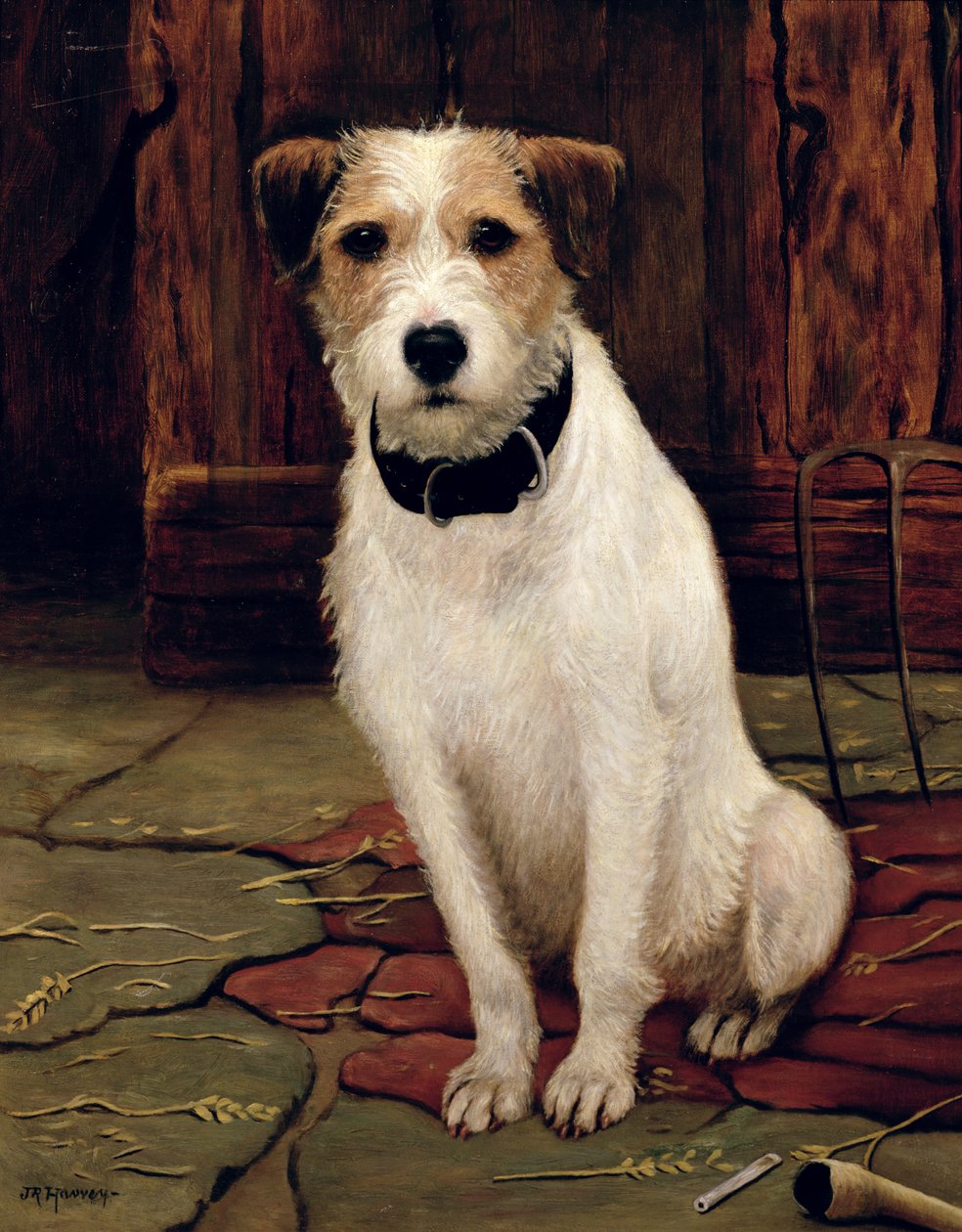 Terrier portréja alkotó: John Rabone Harvey