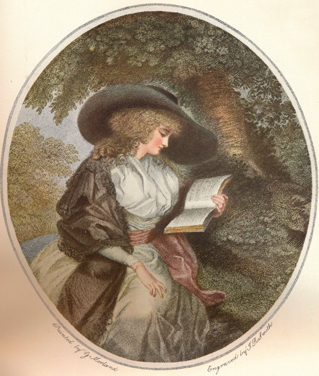 Delia a vidéken, 1788, 1902 alkotó: John Raphael Smith