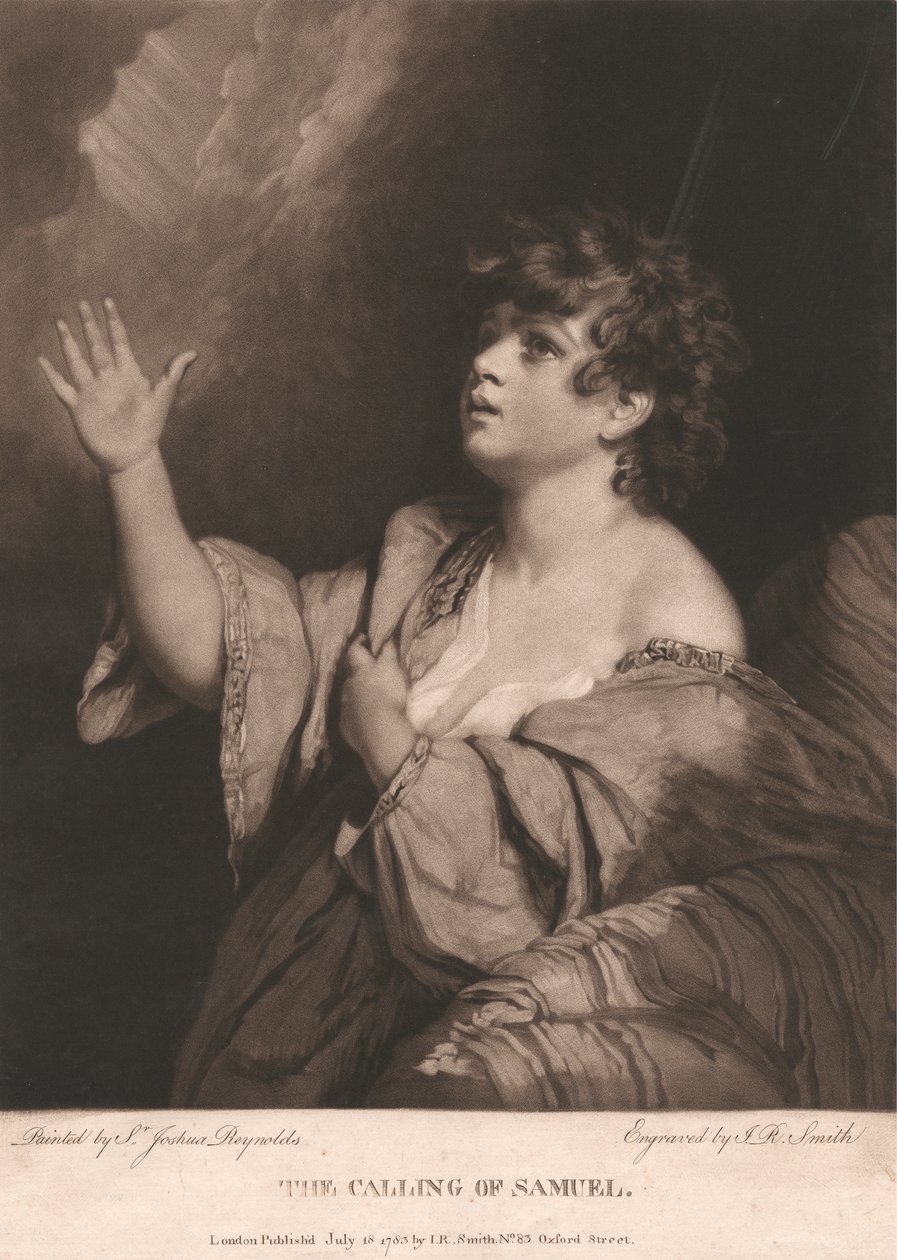 Sámuel elhívása alkotó: John Raphael Smith