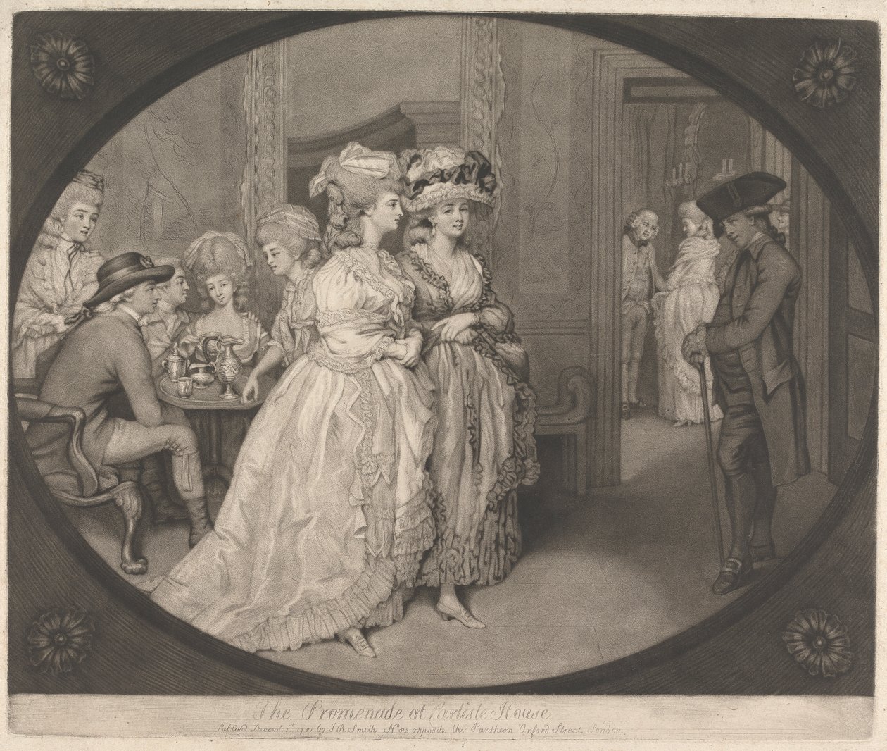 A sétány a Carlisle-házban alkotó: John Raphael Smith