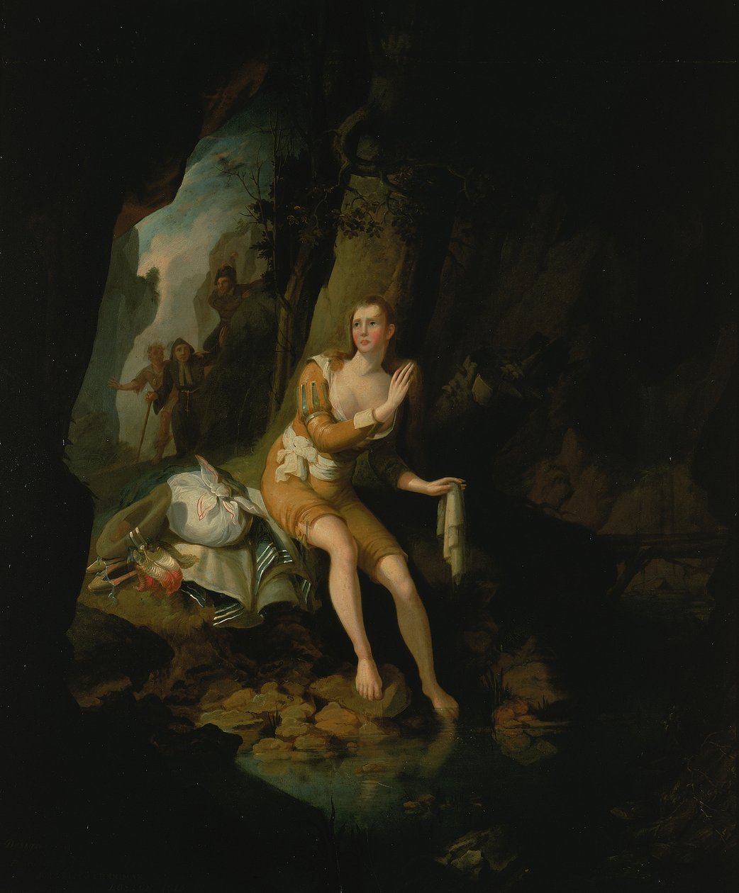 Jelenet a Don Quijote-ból, 1816. alkotó: John Ritto Penniman