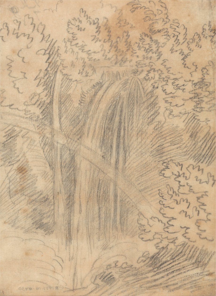 Egy vízesés alkotó: John Robert Cozens