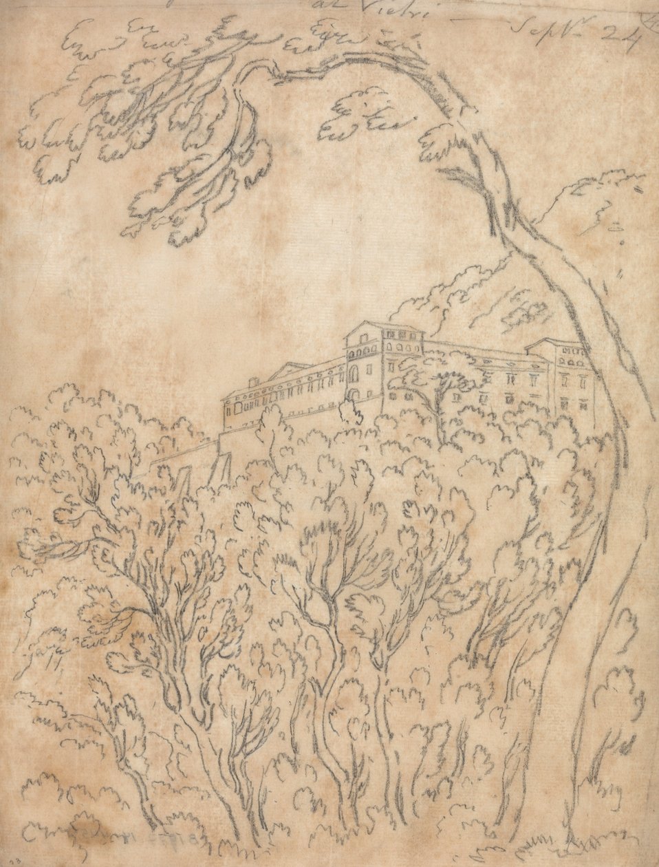 Vietri kolostor alkotó: John Robert Cozens