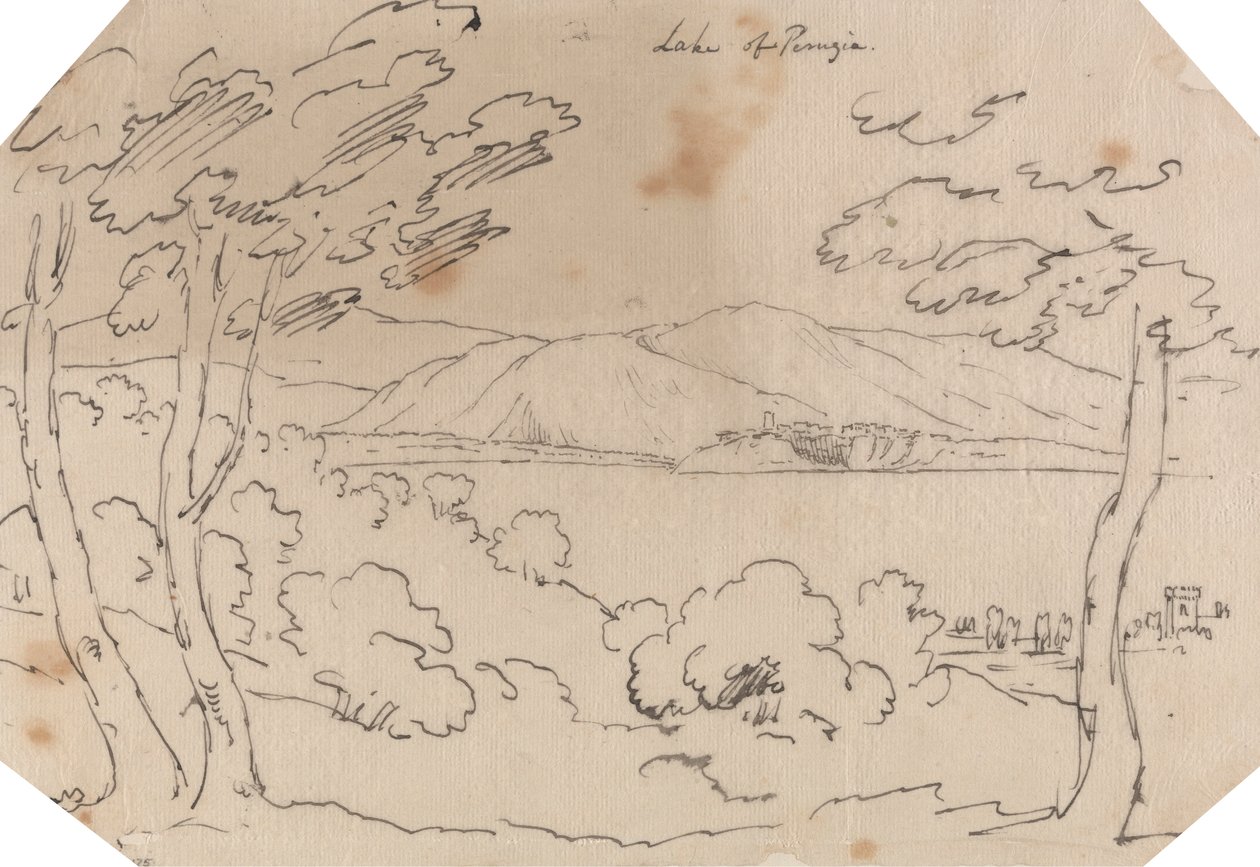 Perugia-tó alkotó: John Robert Cozens