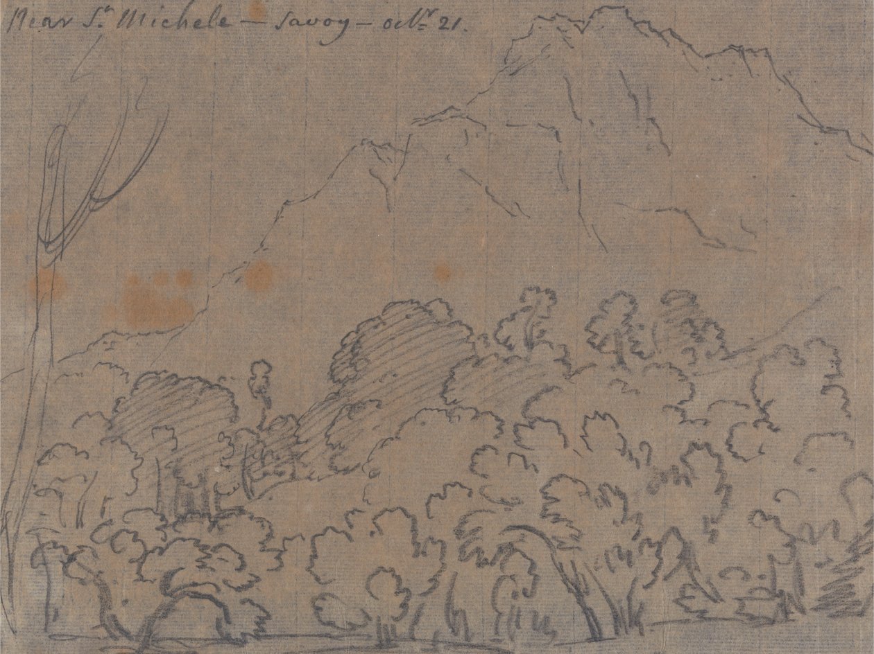 St. Michele közelében, Savoya, október 21. alkotó: John Robert Cozens