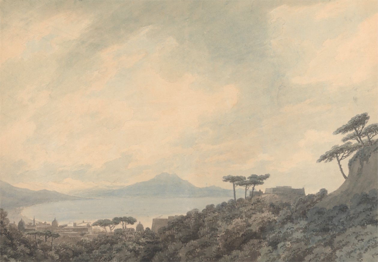 A Nápolyi-öböl Capodimonte-ból alkotó: John Robert Cozens