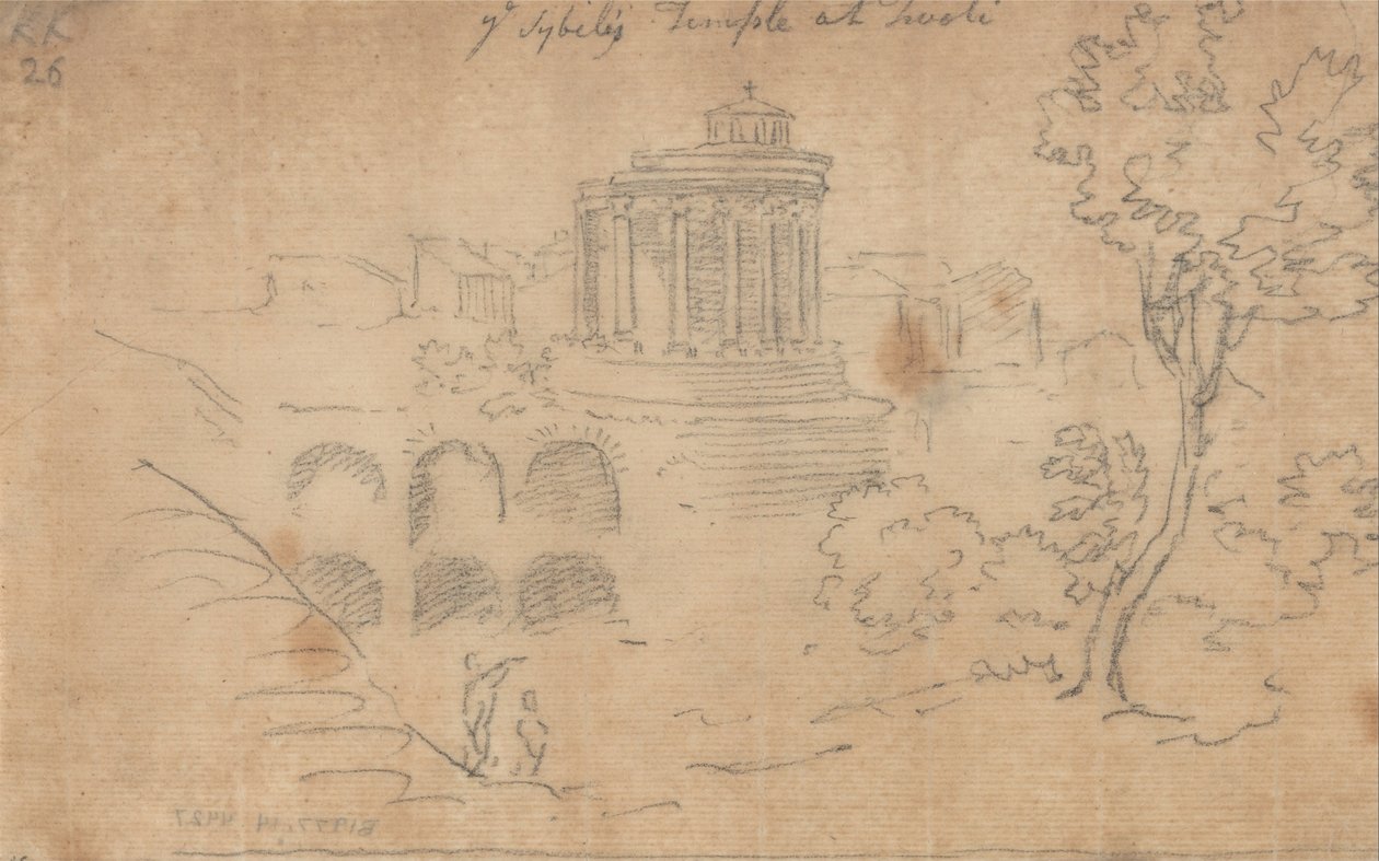 Ye Sybil temploma Tivoliban alkotó: John Robert Cozens