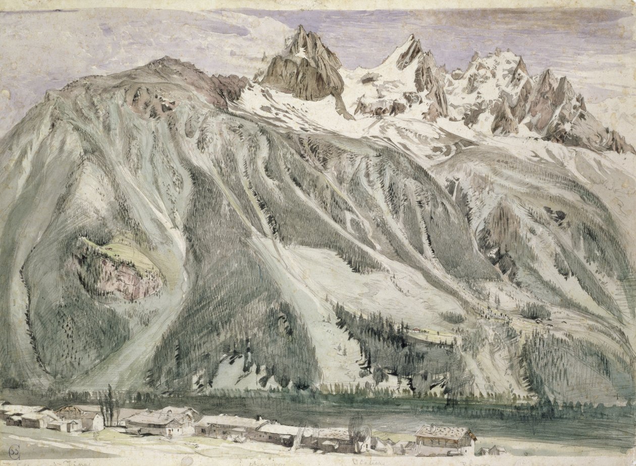 Chamonix tűi, 1849 alkotó: John Ruskin