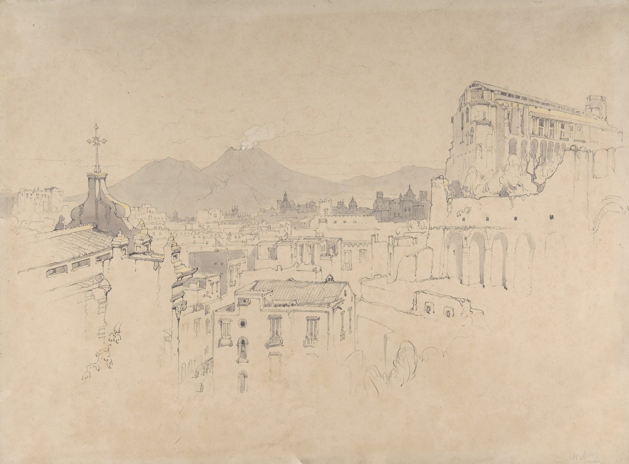 Nápoly, 1841 . alkotó: John Ruskin