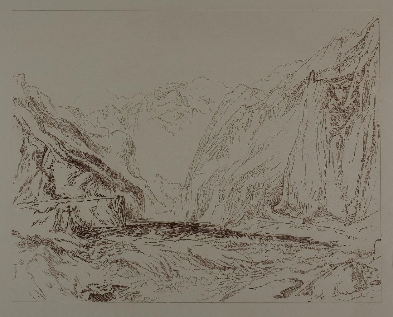 Homokhegyi jelenet alkotó: John Ruskin