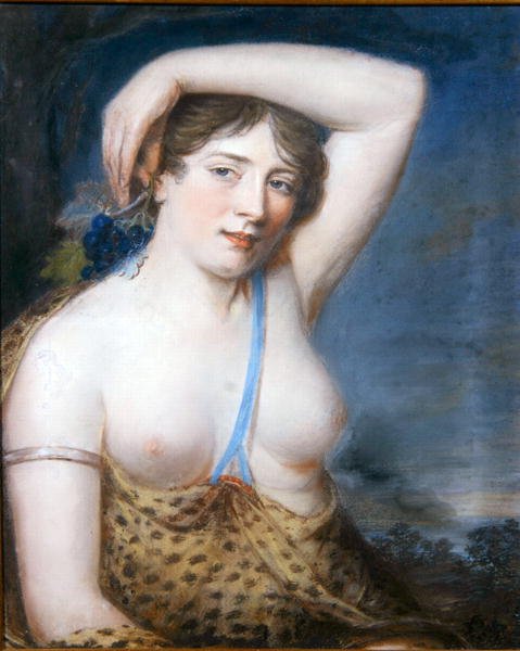 Bacchante (pasztell) alkotó: John Russell