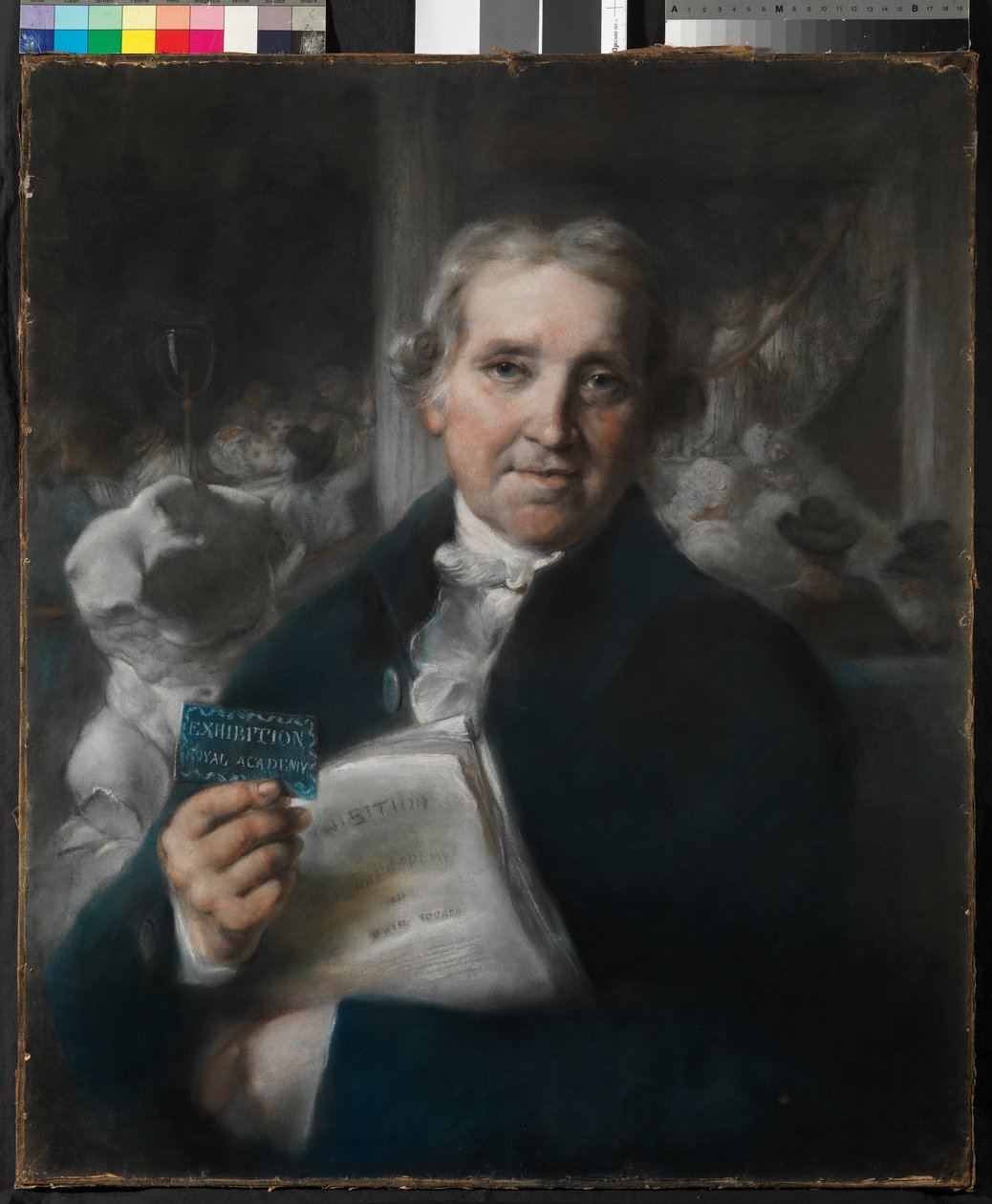 Portás a Királyi Akadémián alkotó: John Russell
