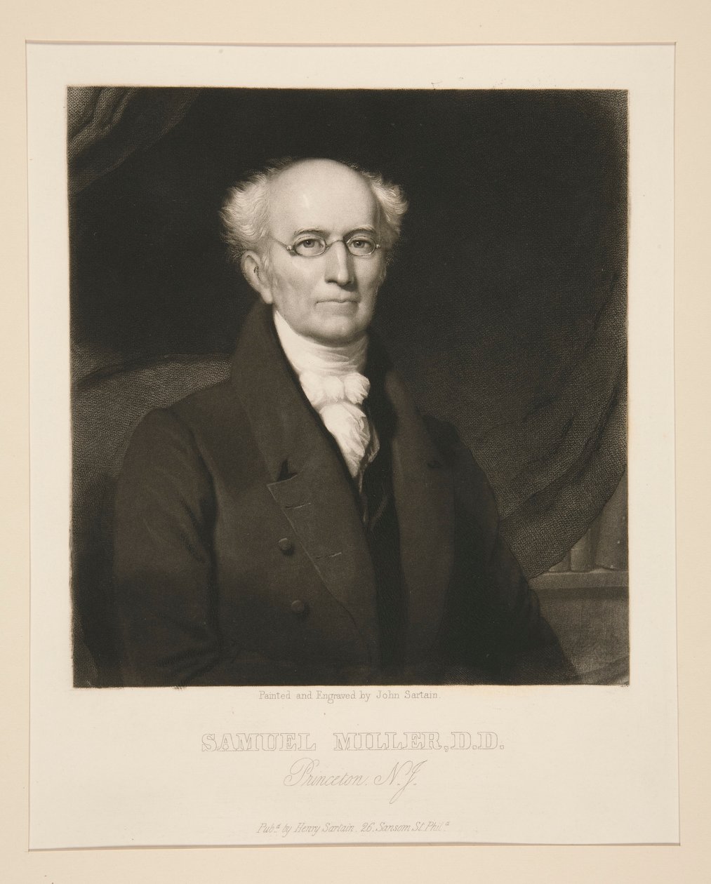 Samuel Miller, D.D. alkotó: John Sartain