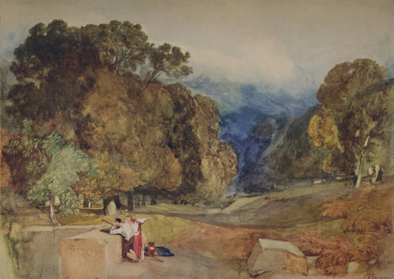 Parki jelenet, 1923 alkotó: John Sell Cotman