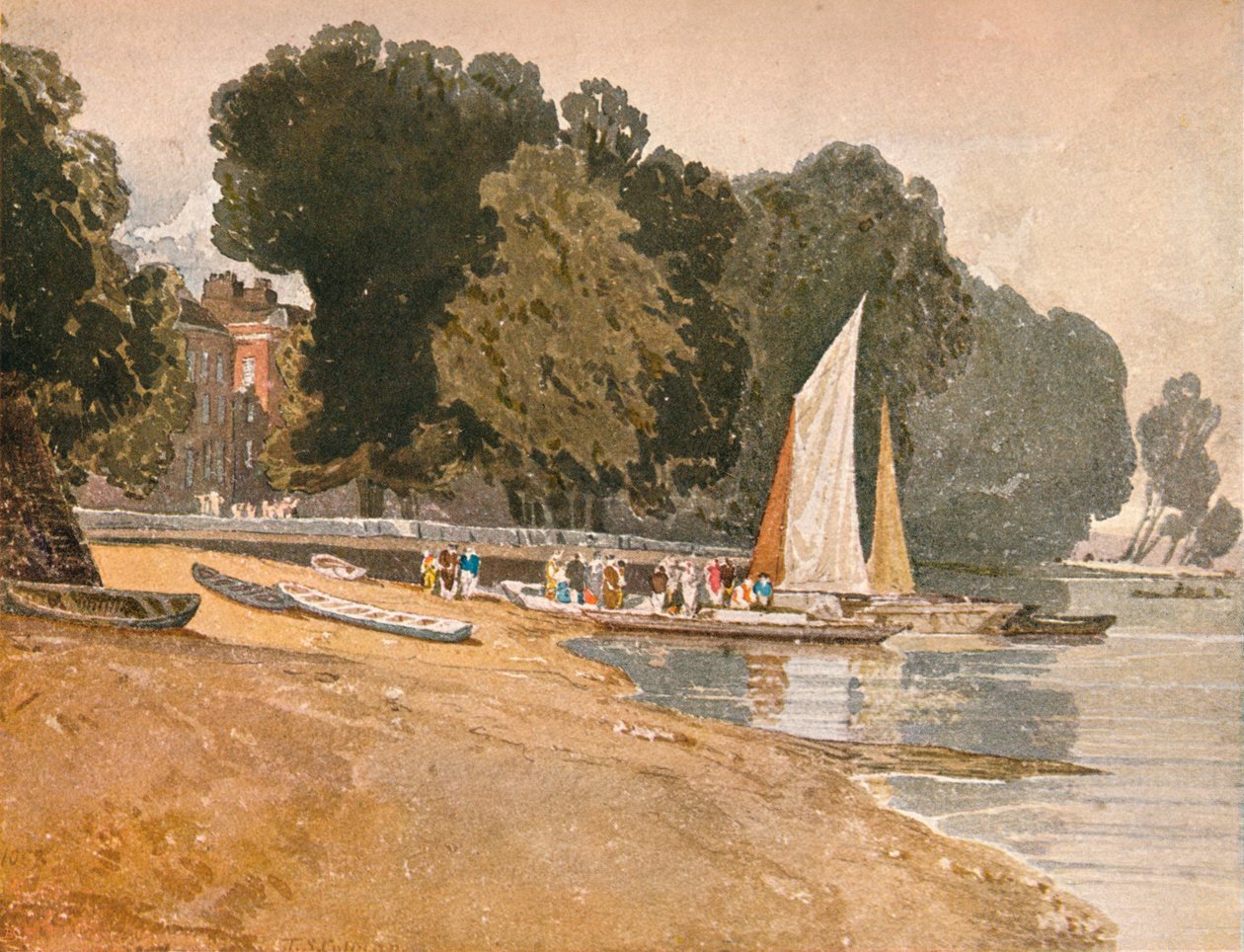 Twickenham, c1808 alkotó: John Sell Cotman
