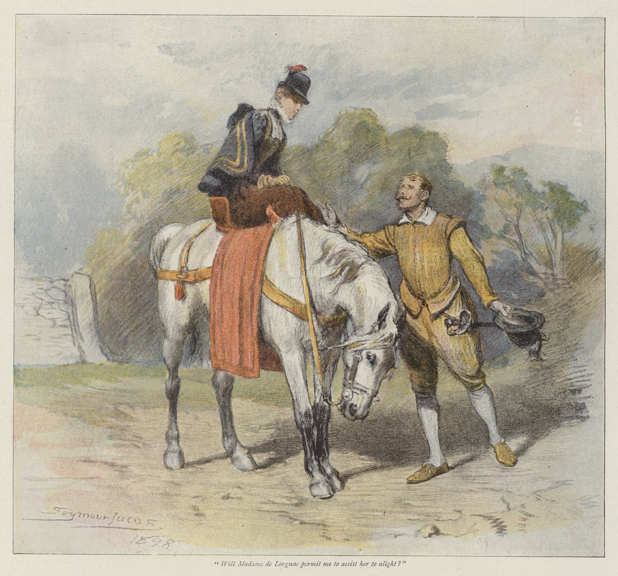 Denise szíve (chromolitho) alkotó: John Seymour Lucas