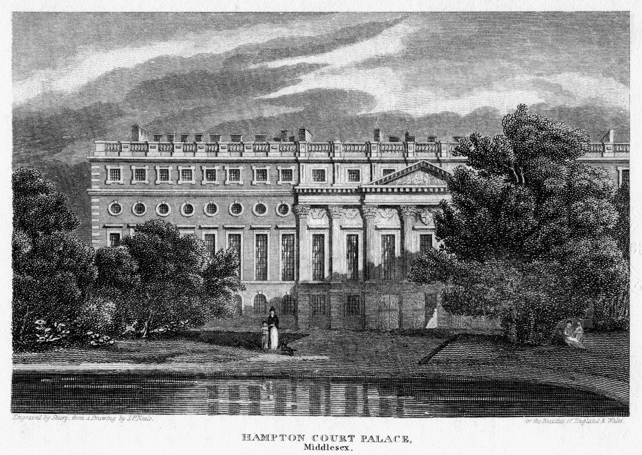Hampton Court Palace, London, 1814. alkotó: John Shury