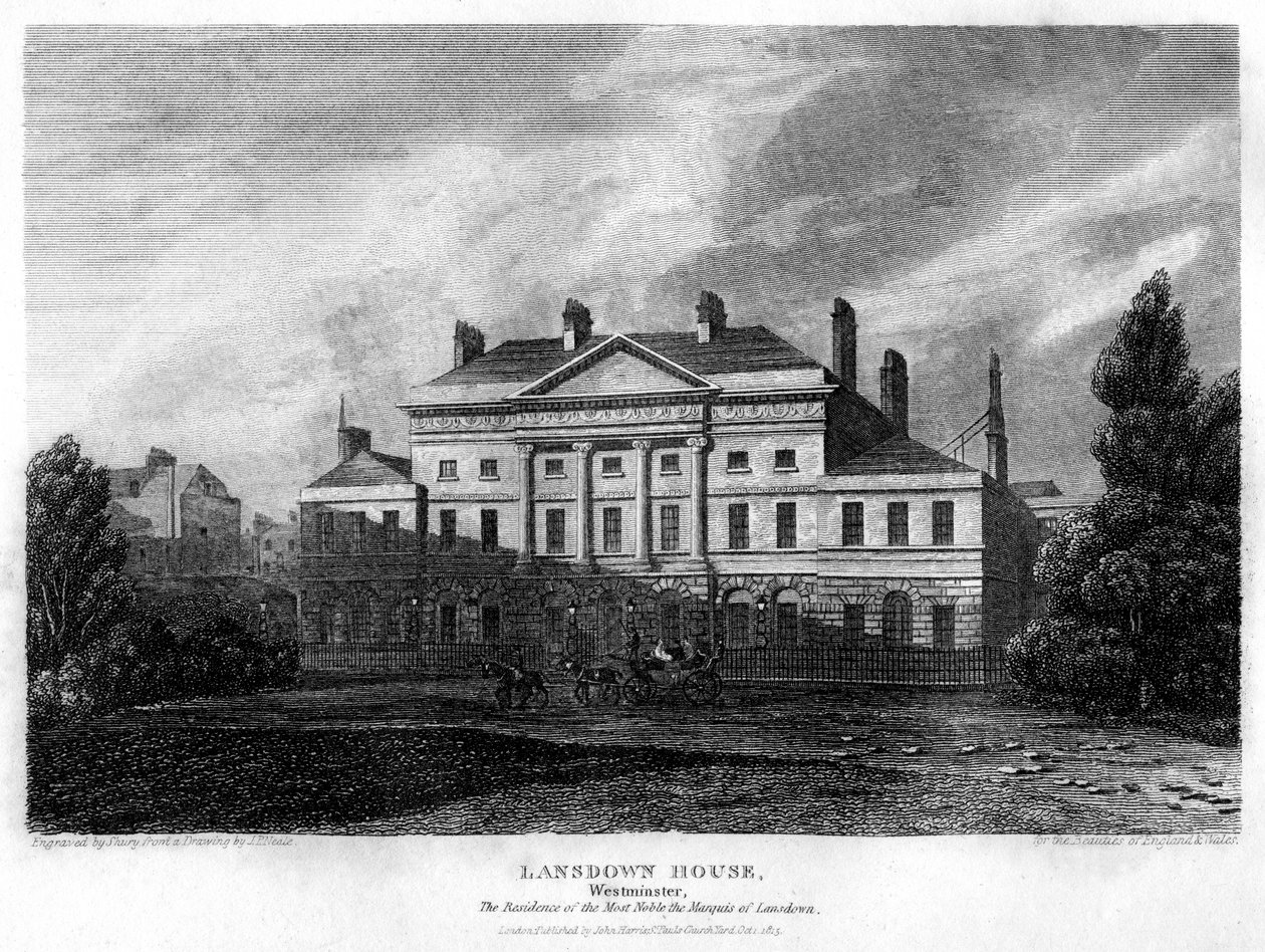 Lansdowne House, Westminster, London, 1815. alkotó: John Shury