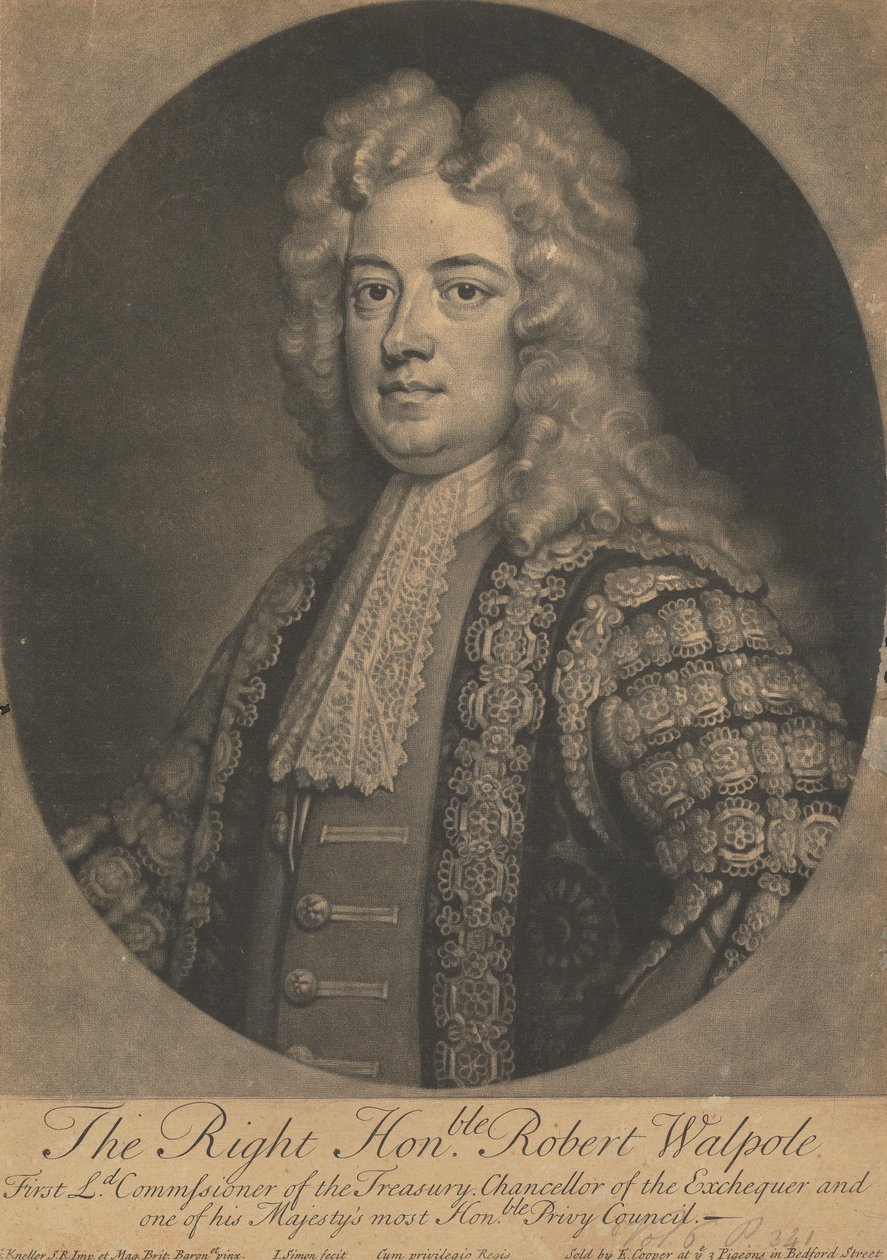 Sir Robert Walpole alkotó: John Simon