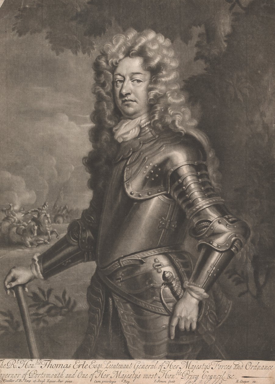 Sir Thomas Erle Esqr. alkotó: John Simon