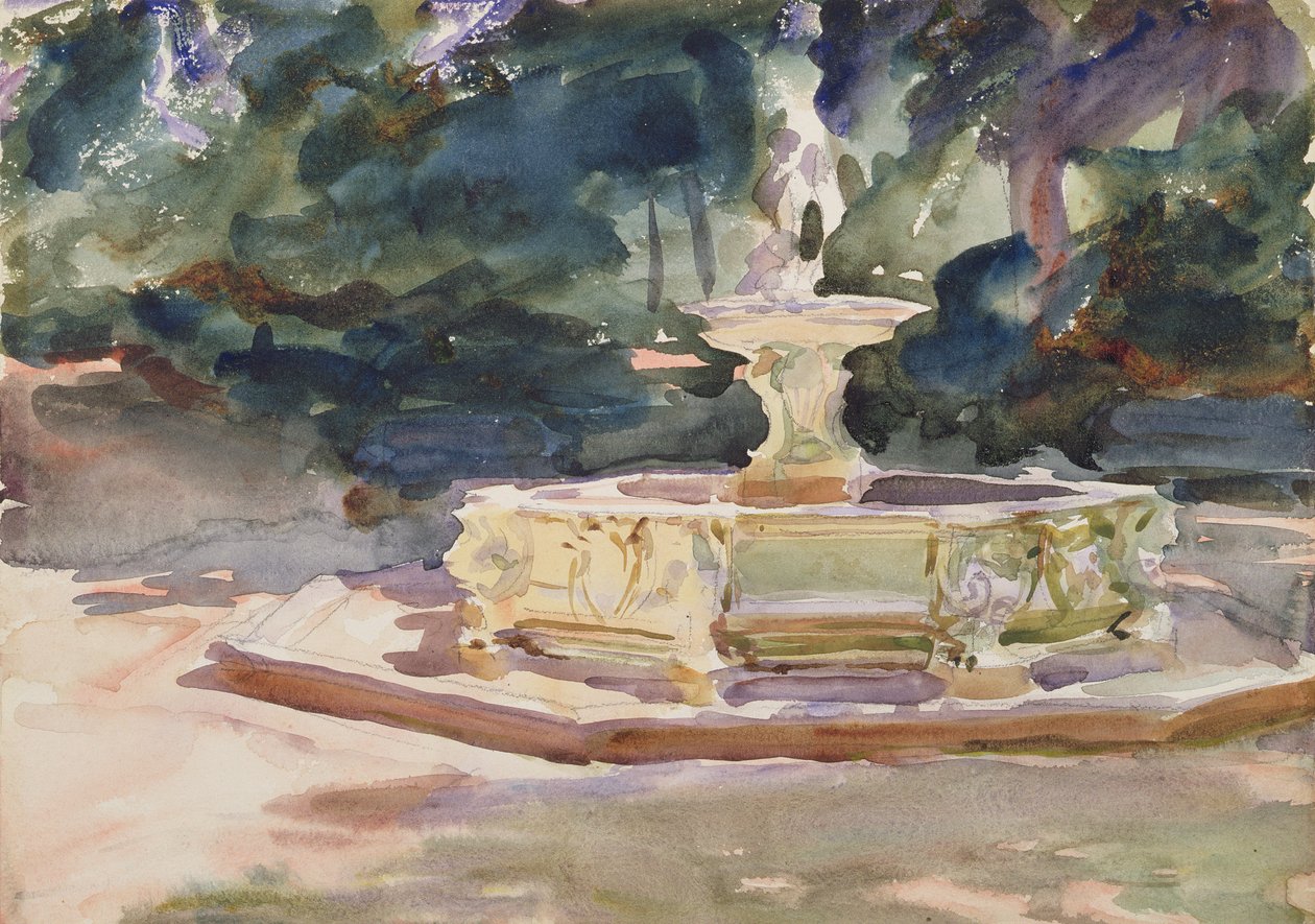 Aranjuez, 1902-2003 körül (wc papíron) alkotó: John Singer Sargent