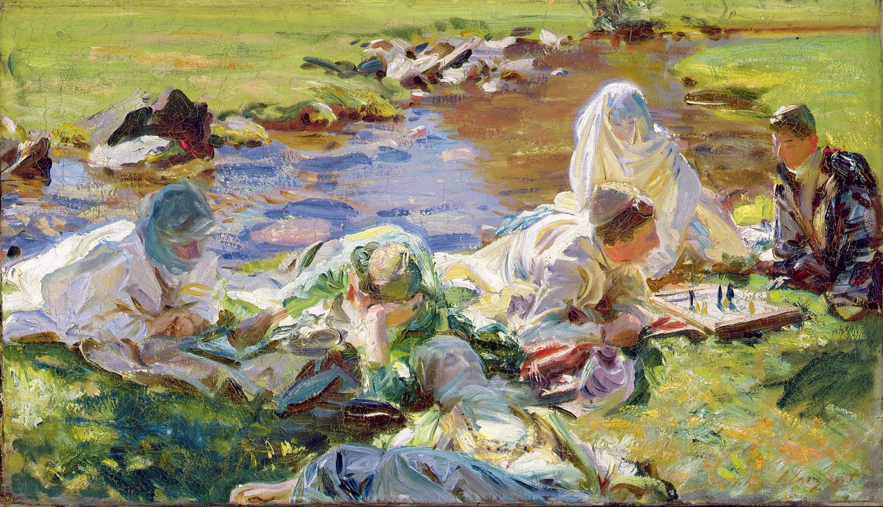 Dolce far niente, 1907 körül alkotó: John Singer Sargent