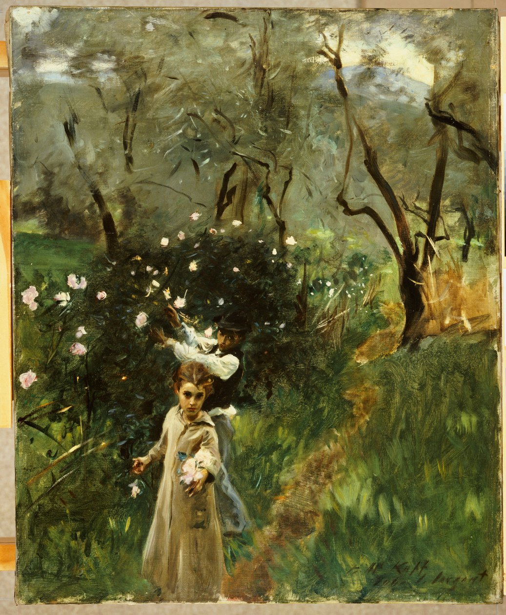 Virággyűjtés a Twilightban alkotó: John Singer Sargent