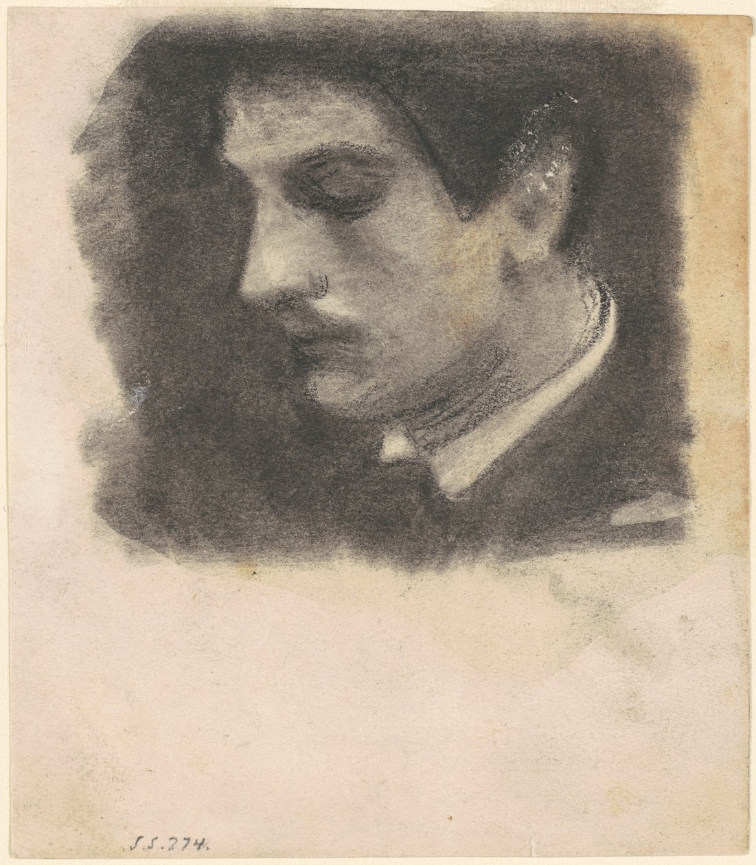 Egy ember feje, 1875-1880. alkotó: John Singer Sargent