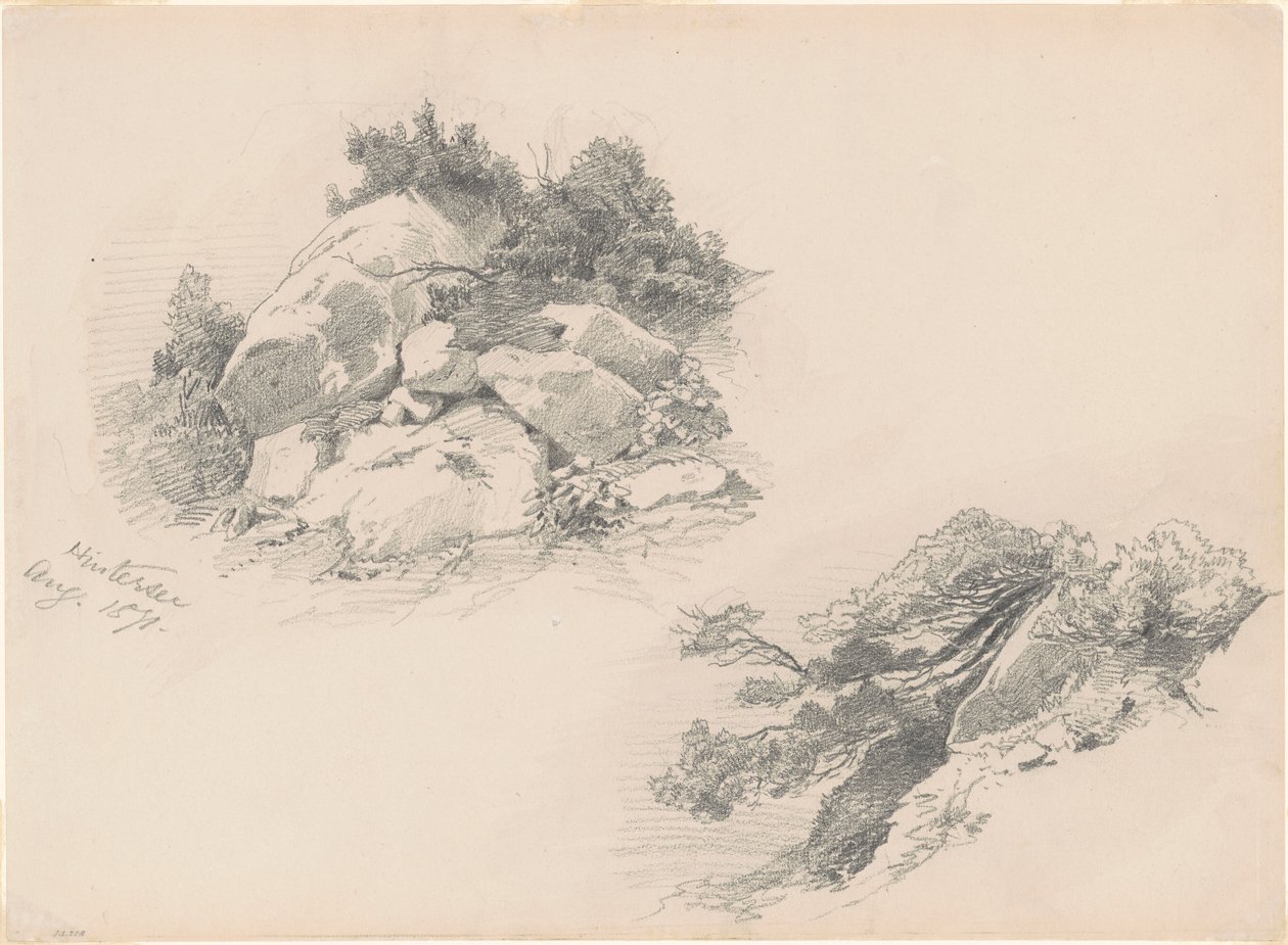 Hintersee, Németország, 1871. alkotó: John Singer Sargent