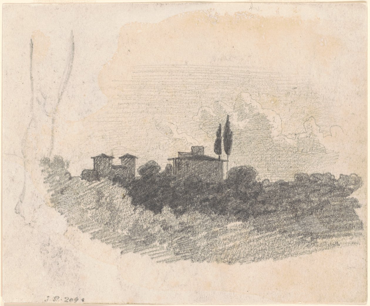Olasz villa [recto] alkotó: John Singer Sargent