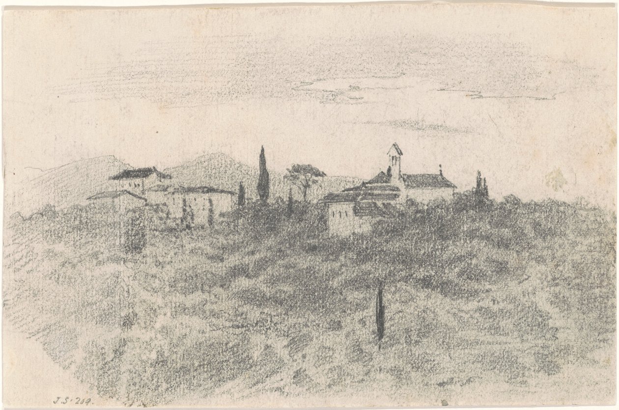 Kolostor [recto], 1870-1872. alkotó: John Singer Sargent