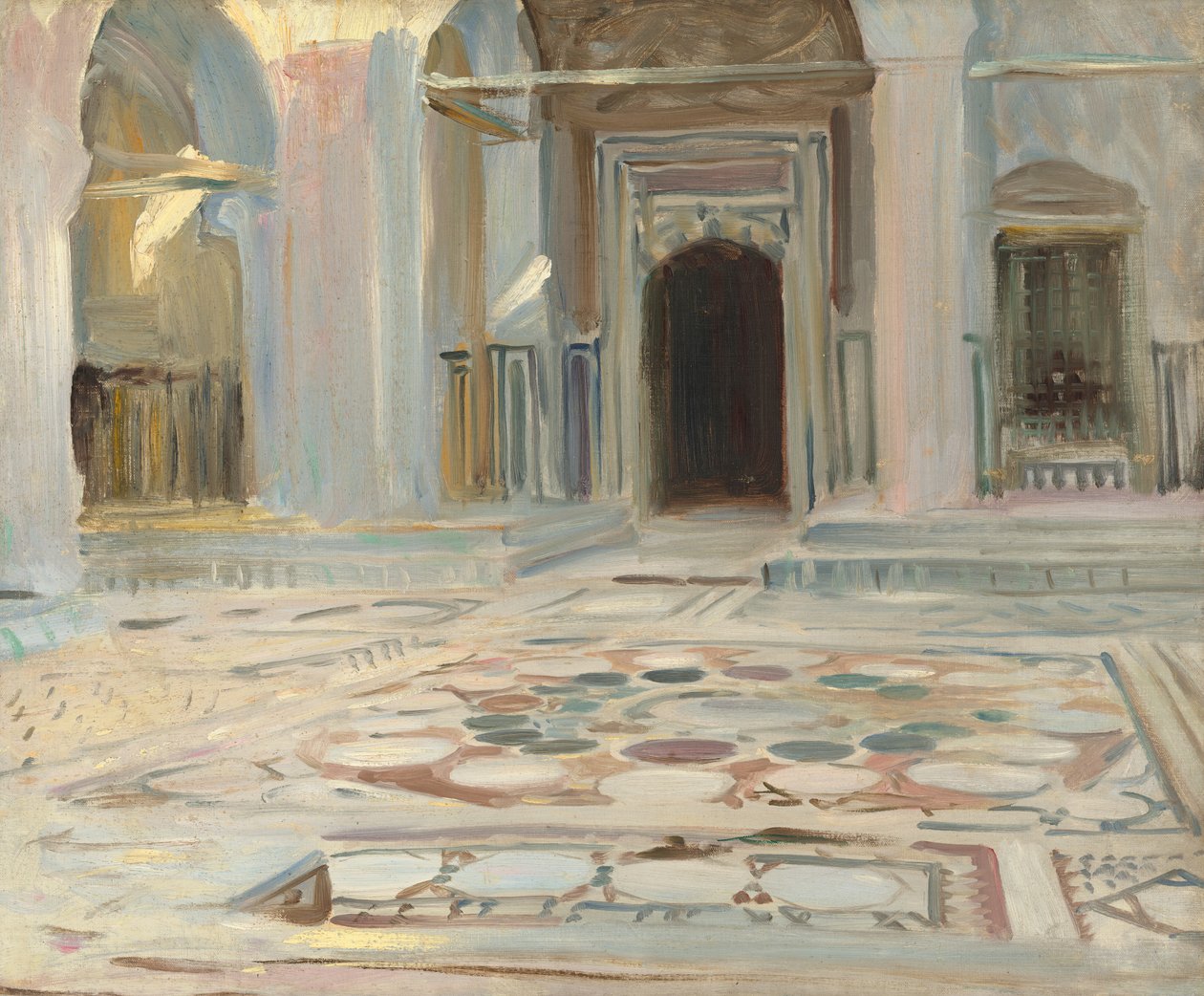 Járda, Kairó, 1891. alkotó: John Singer Sargent