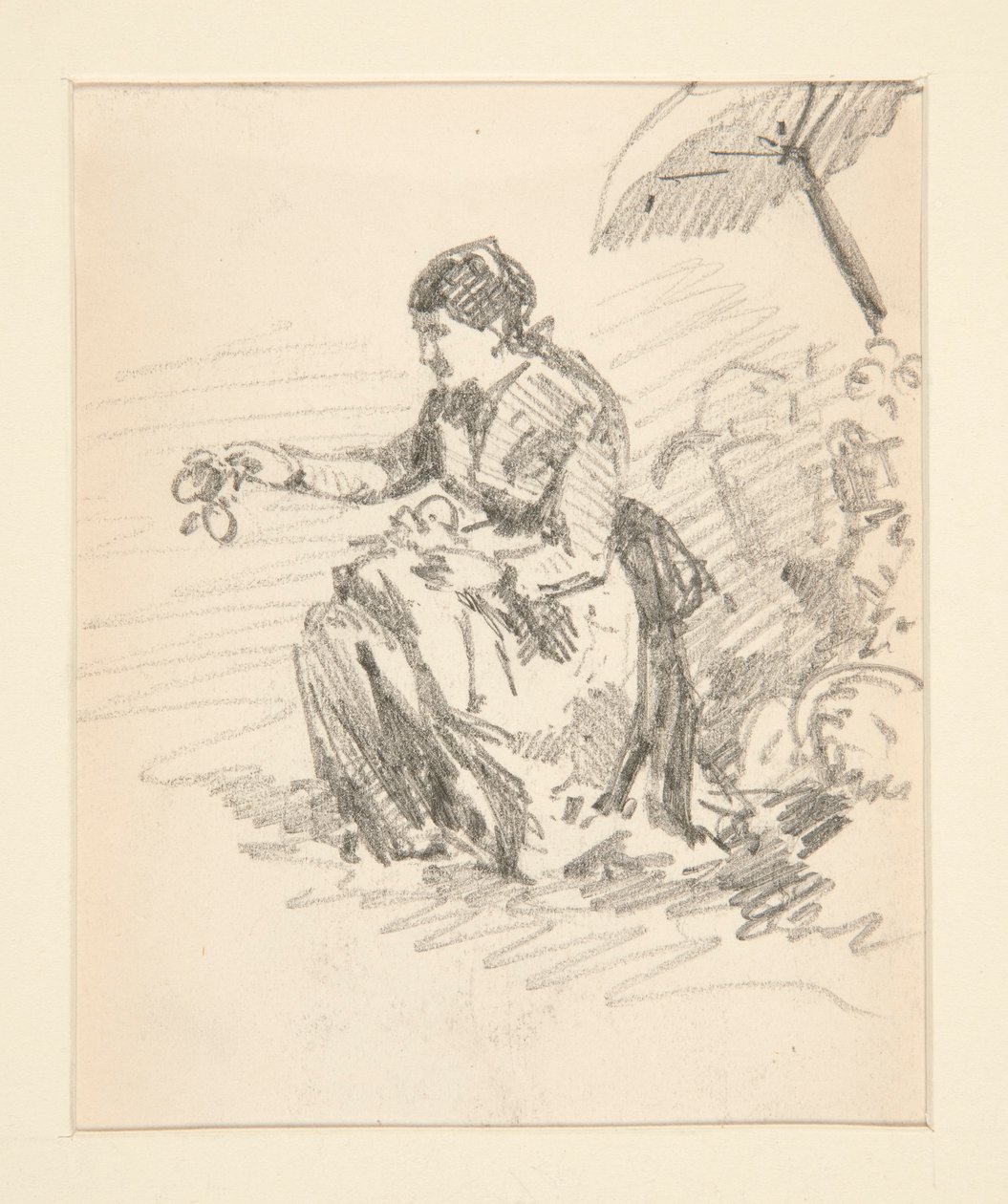 Ülő nő alakja alkotó: John Singer Sargent