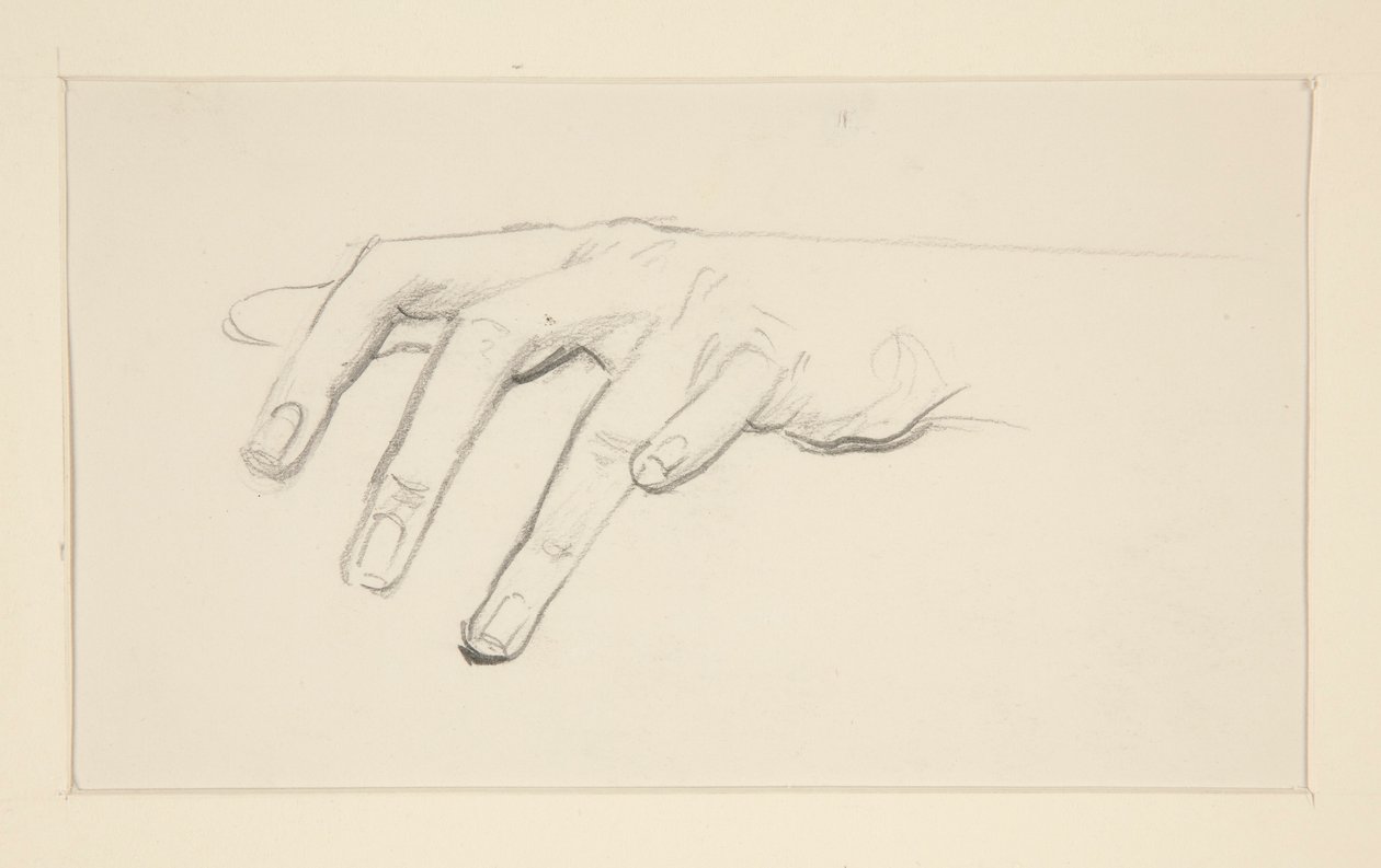 Egy kéz tanulmányozása alkotó: John Singer Sargent