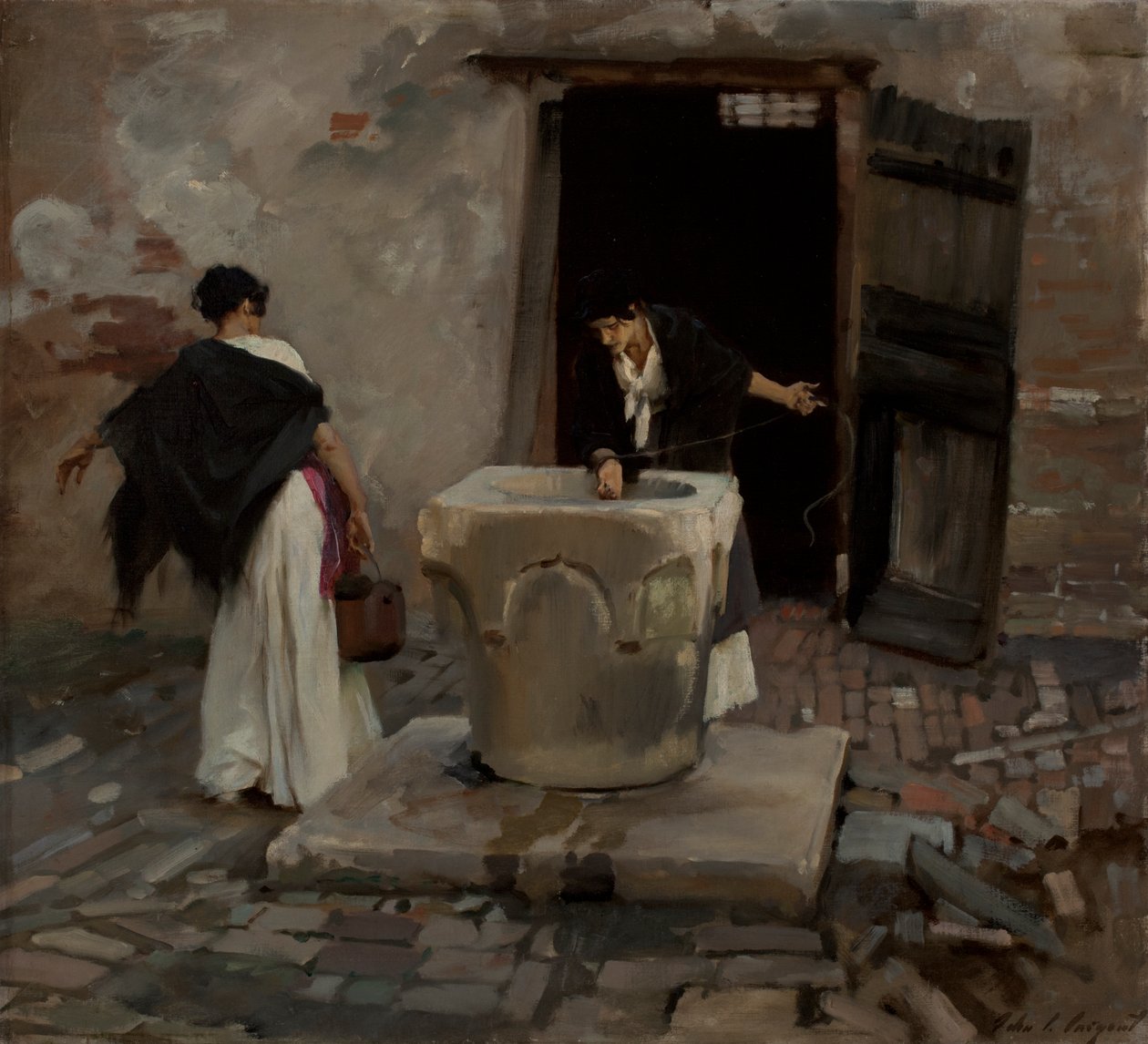 Velencei vízszállítók alkotó: John Singer Sargent