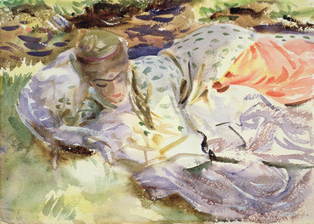 Zuleika, 1906 körül (wc papíron) alkotó: John Singer Sargent