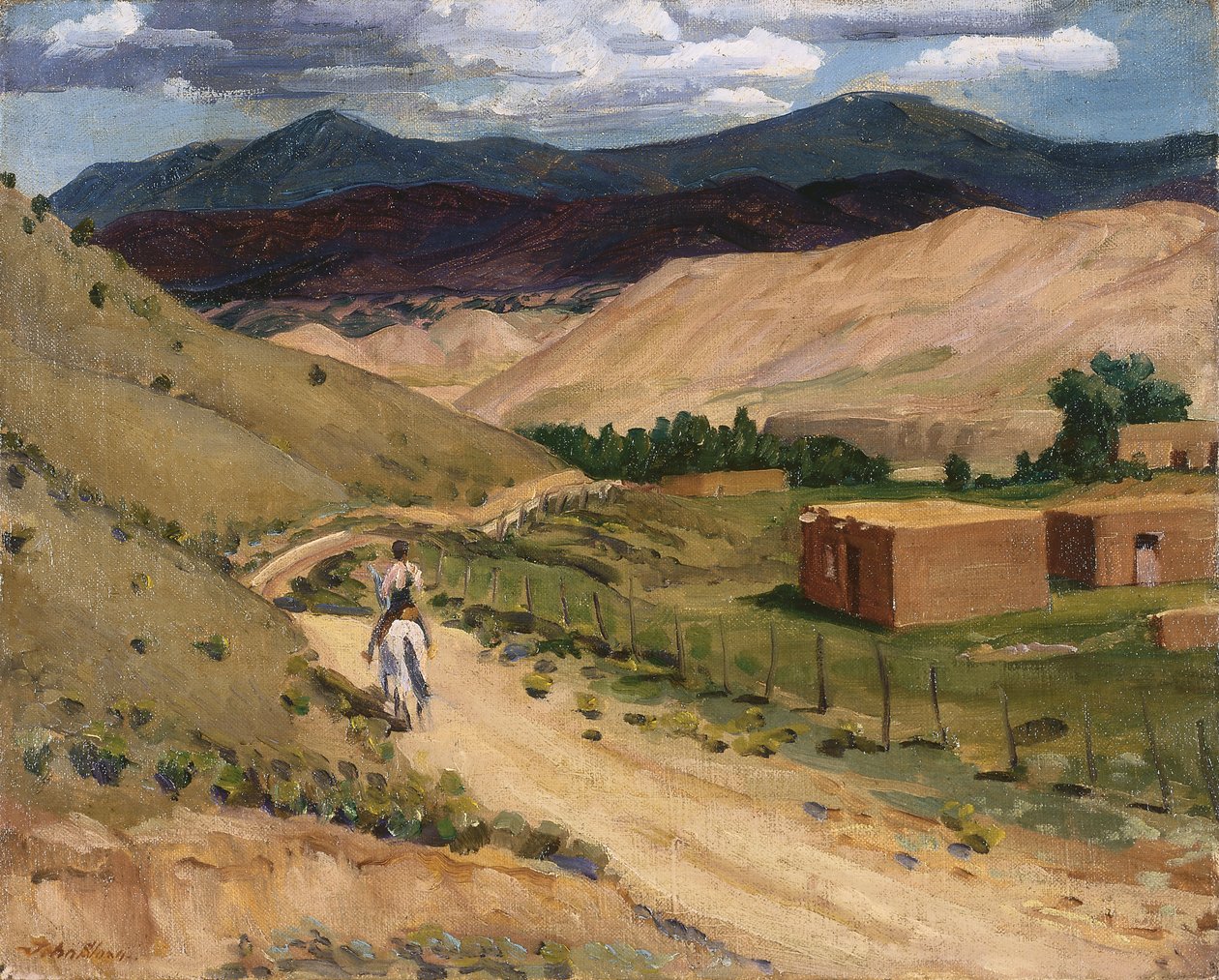 Road és Chimayo alkotó: John French Sloan