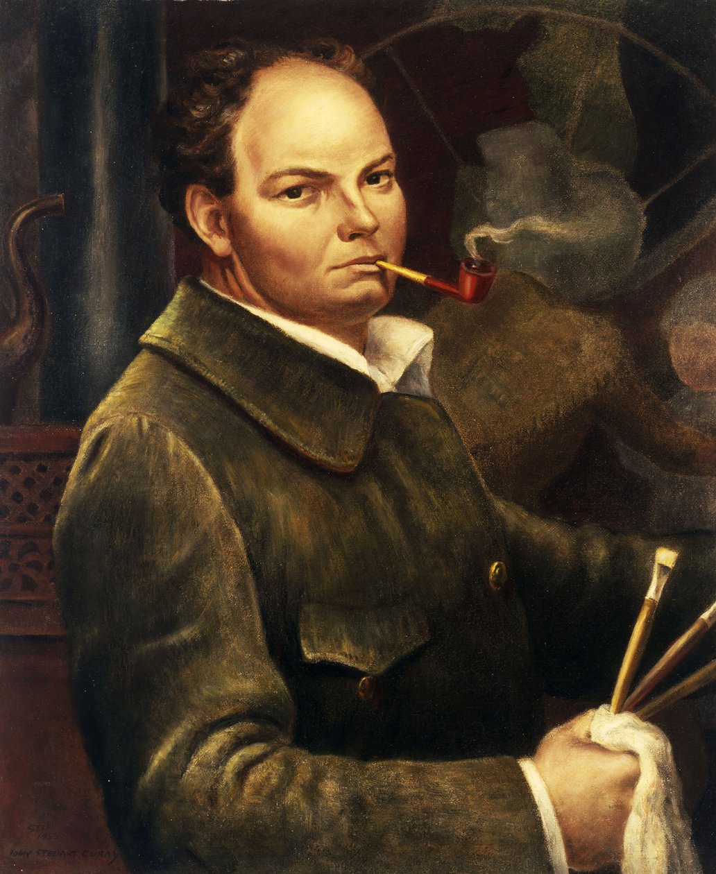 Önarckép alkotó: John Steuart Curry
