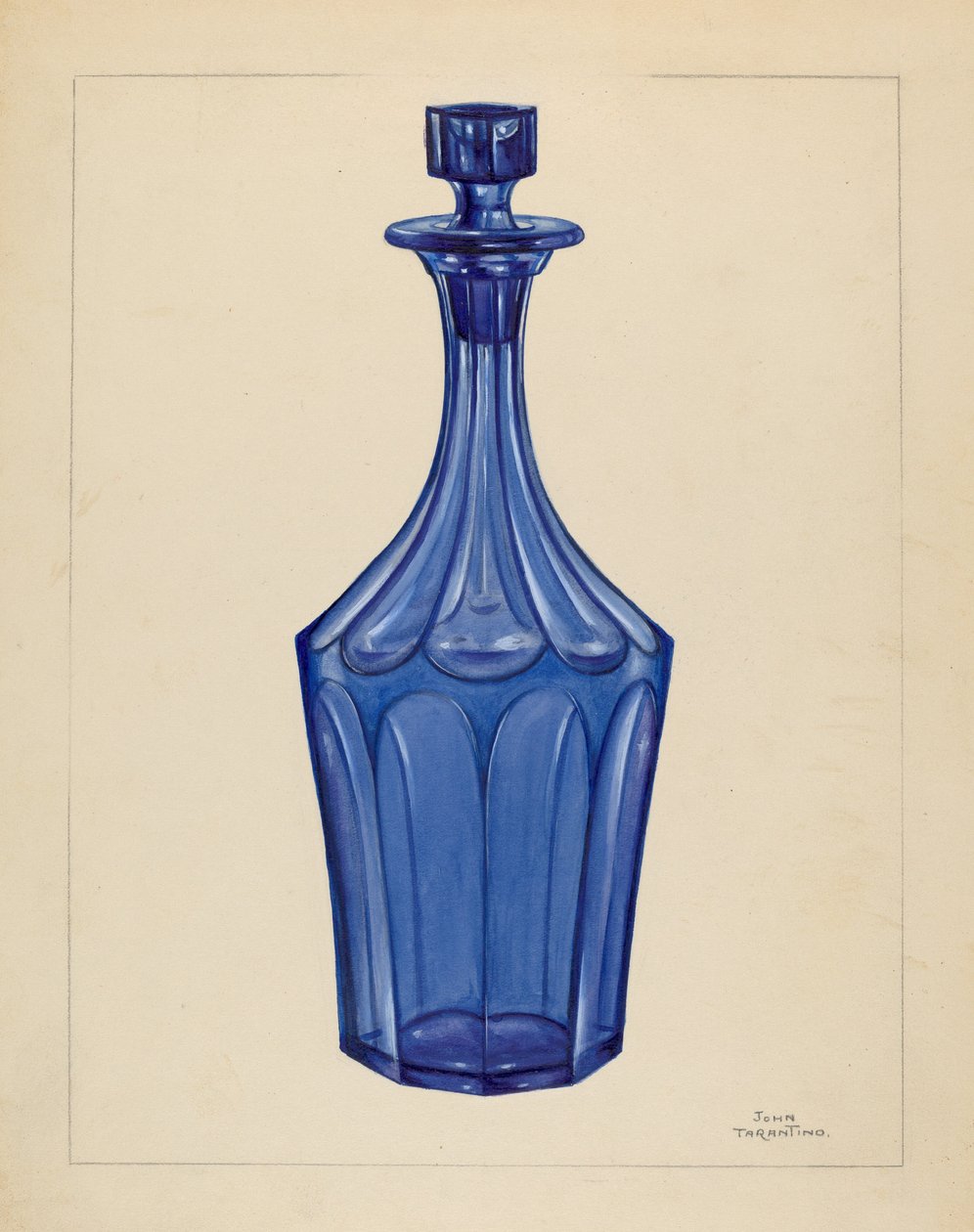 Dekanter, c. 1936. alkotó: John Tarantino