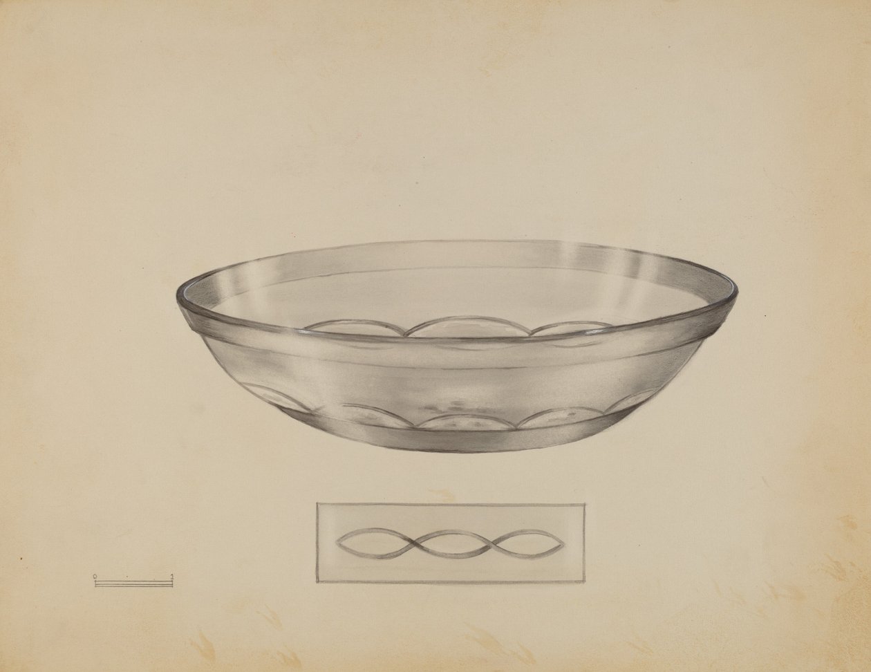 Sekély edény, c. 1936. alkotó: John Tarantino