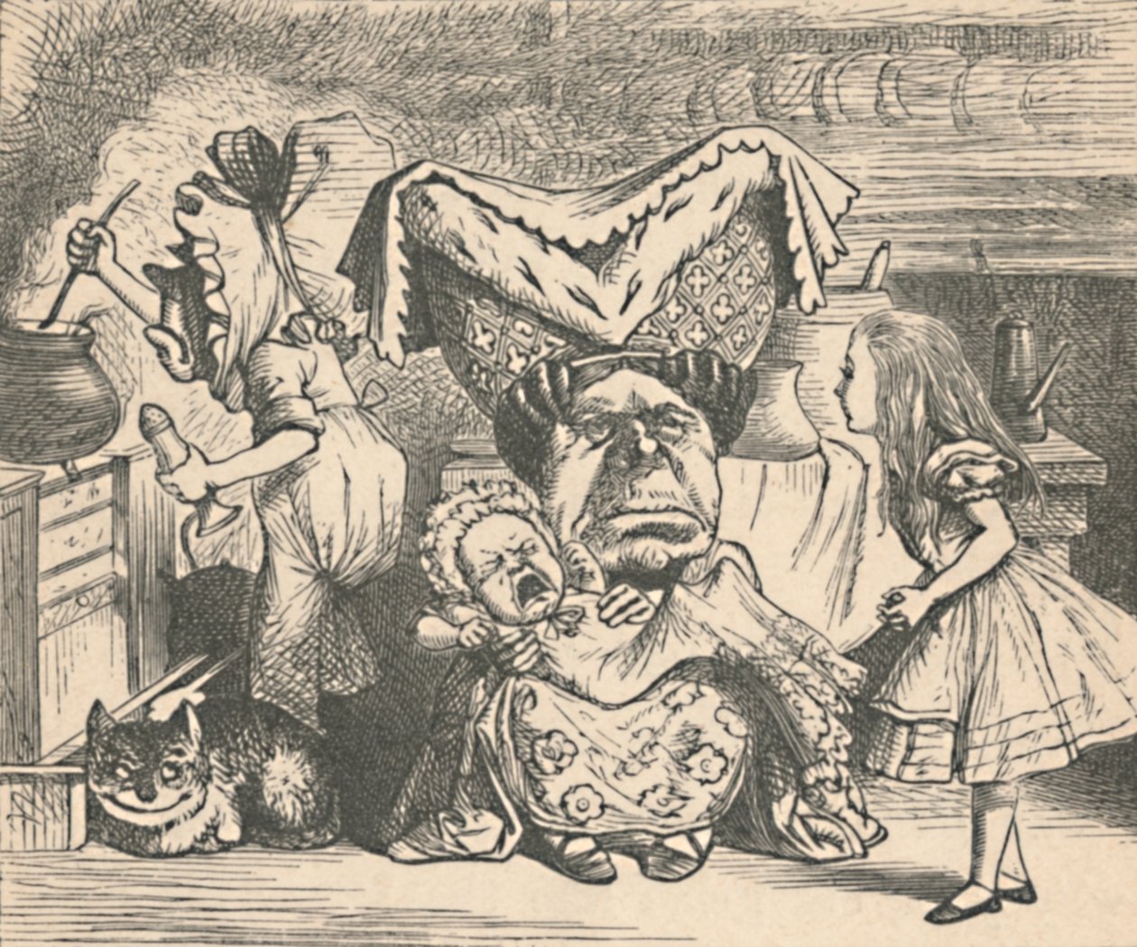 Alice, a hercegnő és a baba, 1889 alkotó: John Tenniel