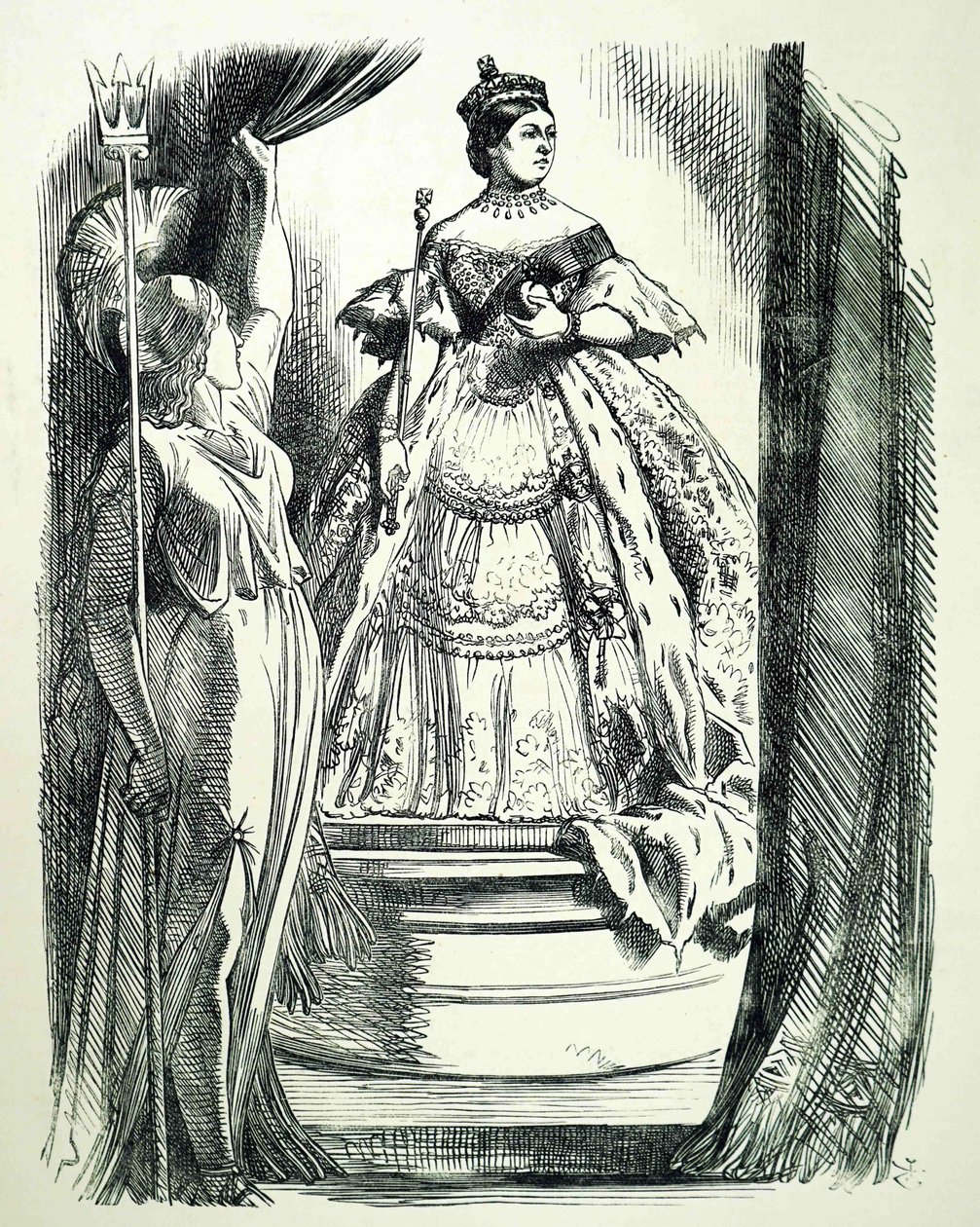 Viktória királynő. alkotó: John Tenniel