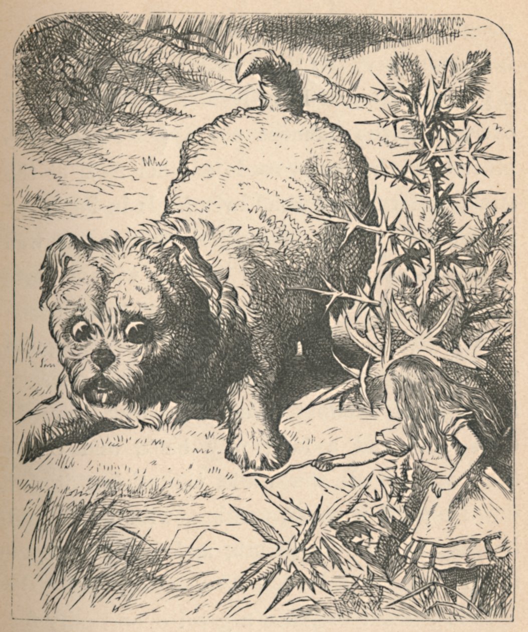 Az óriás kölyökkutya, 1889 alkotó: John Tenniel