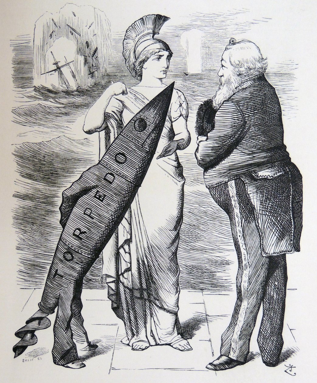 Whitehead torpedó alkotó: John Tenniel