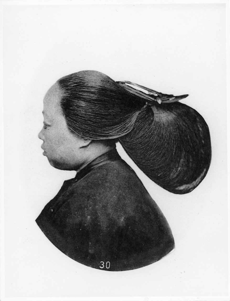 Egy ningpoi nő frizura, 1867-72 körül alkotó: John Thomson